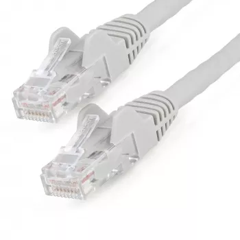 “StarTech.com” 3 m CAT6 eterneto kabelis – LSZH (mažai dūmų, be halogenų) – 10 gigabitų 250 MHz 100 W PoE RJ45 10GbE UTP tinklo komutacinis kabelis be užkabinimų su įtempimo sumažinimu – pilkas, CAT 6, ETL patvirtintas, 24AWG
