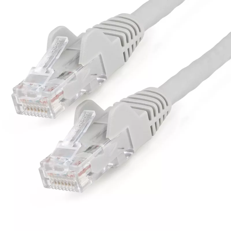 “StarTech.com” 3 m CAT6 eterneto kabelis – LSZH (mažai dūmų, be halogenų) – 10 gigabitų 250 MHz 100 W PoE RJ45 10GbE UTP tinklo komutacinis kabelis be užkabinimų su įtempimo sumažinimu – pilkas, CAT 6, ETL patvirtintas, 24AWG
