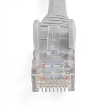 “StarTech.com” 3 m CAT6 eterneto kabelis – LSZH (mažai dūmų, be halogenų) – 10 gigabitų 250 MHz 100 W PoE RJ45 10GbE UTP tinklo komutacinis kabelis be užkabinimų su įtempimo sumažinimu – pilkas, CAT 6, ETL patvirtintas, 24AWG