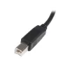 StarTech.com 3 m USB 2.0 A–B laidas — kištukas/kištukas, juodas