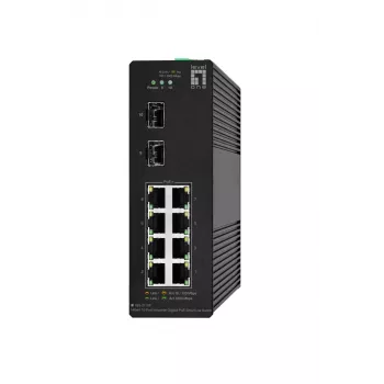 Valdomas jungiklis LevelOne Hilbert 10 pramoninis gigabitinis PoE Smart Lite Switch