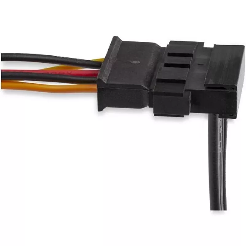 StarTech.com 4x SATA maitinimo skirstytuvas adapterio laidas, SATA 15 kontaktų, 4 x SATA, 0,4 m, kištukas, lizdas, juodas