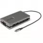 StarTech.com USB-C universali jungtis – USB-C į 4K 60Hz HDMI 2.0 – 2 prievadų 10Gbps USB šakotuvas – 100W maitinimo perdavimas – GbE – SD/MicroSD – USB Type-C mini dokas – 10 colių laidas