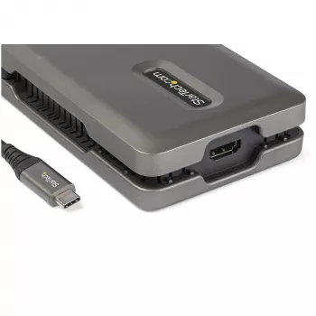 StarTech.com USB-C universali jungtis – USB-C į 4K 60Hz HDMI 2.0 – 2 prievadų 10Gbps USB šakotuvas – 100W maitinimo perdavimas – GbE – SD/MicroSD – USB Type-C mini dokas – 10 colių laidas