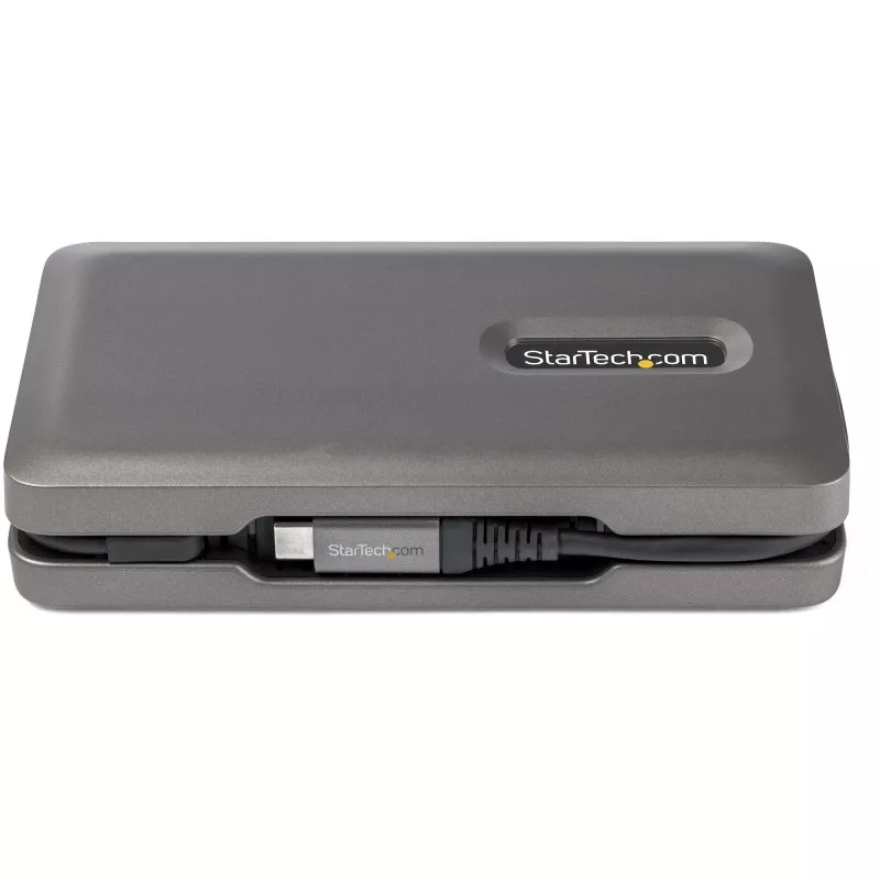 StarTech.com USB-C universali jungtis – USB-C į 4K 60Hz HDMI 2.0 – 2 prievadų 10Gbps USB šakotuvas – 100W maitinimo perdavimas – GbE – SD/MicroSD – USB Type-C mini dokas – 10 colių laidas