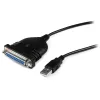 StarTech.com 6 pėdų USB į DB25 lygiagretaus spausdintuvo adapterio kabelis - M/F