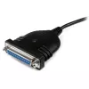 StarTech.com 6 pėdų USB į DB25 lygiagretaus spausdintuvo adapterio kabelis - M/F