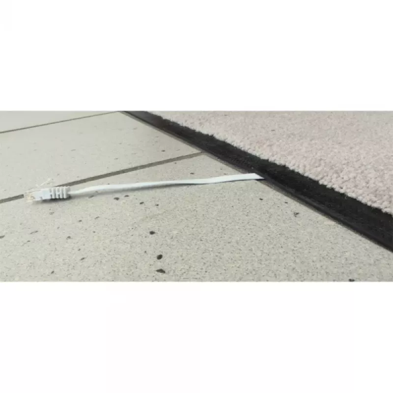 InLine plokščias Ultraslim komutacinis kabelis U/UTP Cat.6 Gigabit ready Juoda 3m