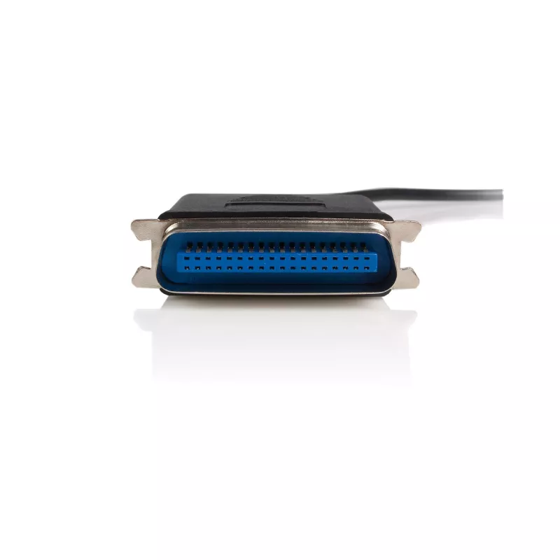 StarTech.com 1,9 m USB į lygiagretųjį prievadą spausdintuvo adapteris – M/M, juodas, Centronics, USB A, 1,9 m, Vyriška/Vyriška, USB A, Centronics 36