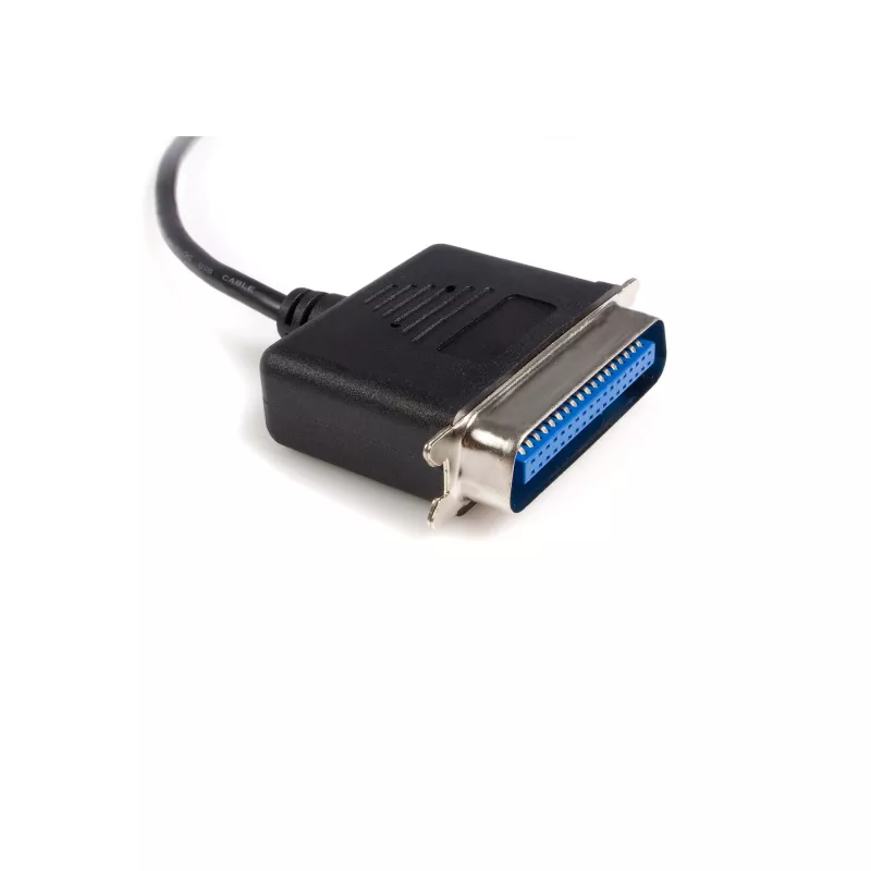 StarTech.com 1,9 m USB į lygiagretųjį prievadą spausdintuvo adapteris – M/M, juodas, Centronics, USB A, 1,9 m, Vyriška/Vyriška, USB A, Centronics 36
