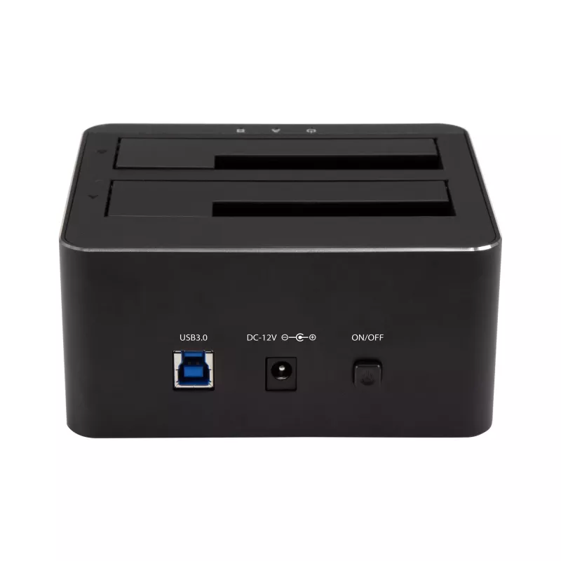 StarTech.com Dviejų lizdų USB 3.0 į SATA kietojo disko prijungimo stotelė, USB kietojo disko dokas, išorinė 2,5/3,5 col. SATA I/II/III SSD/HDD prijungimo stotelė, karšto keitimo kietojo disko lizdas, viršutinio įkrovimo