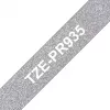 Brother TZE-PR935 juosta etiketėms Baltas ant sidabrinio