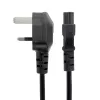 StarTech.com 6 pėdų (2 m) JK nešiojamojo kompiuterio maitinimo laidas, BS 1363 į C5 (dobilėlio), 2,5 A 250 V, 18AWG, JK nešiojamojo kompiuterio atsarginis laidas, spausdintuvo maitinimo laidas, nešiojamojo kompiuterio įkroviklio laidas, nešiojamojo kompiuterio maitinimo bloko laidas