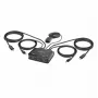 StarTech.com 2 prievadų USB-C kabelinis KVM jungiklis, 4K 60Hz DisplayPort išvestis, kompaktiškas KVM su 4 pėdų/1,2 m USB Type-C/garso integruotais kabeliais, maitinamas per magistralę – nuotolinis mygtukas/karštieji klavišai