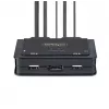 StarTech.com 2 prievadų USB-C kabelinis KVM jungiklis, 4K 60Hz DisplayPort išvestis, kompaktiškas KVM su 4 pėdų/1,2 m USB Type-C/garso integruotais kabeliais, maitinamas per magistralę – nuotolinis mygtukas/karštieji klavišai