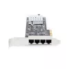 StarTech.com 4 prievadų 2.5Gbps NBASE-T PCIe tinklo plokštė, Intel I225-V, keturių prievadų kompiuterinė tinklo plokštė, kelių gigabitų NIC, PCI Express serverių LAN plokštė, stalinio kompiuterio Ethernet sąsaja