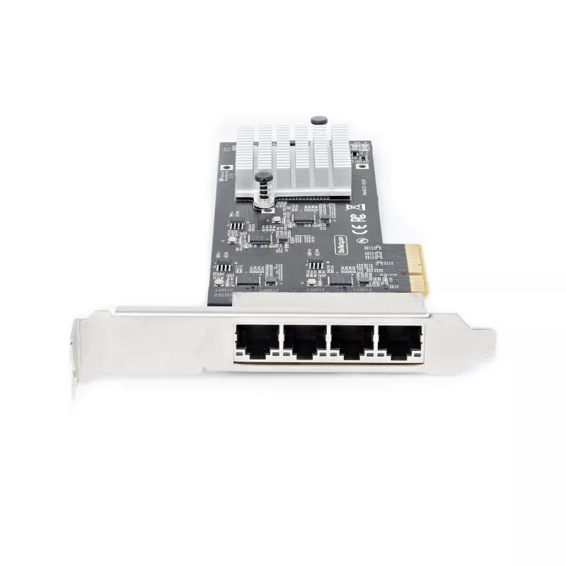StarTech.com 4 prievadų 2.5Gbps NBASE-T PCIe tinklo plokštė, Intel I225-V, keturių prievadų kompiuterinė tinklo plokštė, kelių gigabitų NIC, PCI Express serverių LAN plokštė, stalinio kompiuterio Ethernet sąsaja