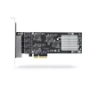 StarTech.com 4 prievadų 2.5Gbps NBASE-T PCIe tinklo plokštė, Intel I225-V, keturių prievadų kompiuterinė tinklo plokštė, kelių gigabitų NIC, PCI Express serverių LAN plokštė, stalinio kompiuterio Ethernet sąsaja