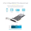 StarTech.com 4 prievadų 2.5Gbps NBASE-T PCIe tinklo plokštė, Intel I225-V, keturių prievadų kompiuterinė tinklo plokštė, kelių gigabitų NIC, PCI Express serverių LAN plokštė, stalinio kompiuterio Ethernet sąsaja