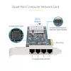 StarTech.com 4 prievadų 2.5Gbps NBASE-T PCIe tinklo plokštė, Intel I225-V, keturių prievadų kompiuterinė tinklo plokštė, kelių gigabitų NIC, PCI Express serverių LAN plokštė, stalinio kompiuterio Ethernet sąsaja