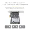 StarTech.com 4 prievadų 2.5Gbps NBASE-T PCIe tinklo plokštė, Intel I225-V, keturių prievadų kompiuterinė tinklo plokštė, kelių gigabitų NIC, PCI Express serverių LAN plokštė, stalinio kompiuterio Ethernet sąsaja