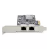 StarTech.com 2 prievadų 2,5 Gbps NBASE-T PCIe tinklo kortelė, Intel I225-V, dviejų prievadų kompiuterinė tinklo kortelė, kelių gigabitų NIC, PCI Express serverio LAN kortelė, staliniam kompiuteriui skirta eterneto sąsaja