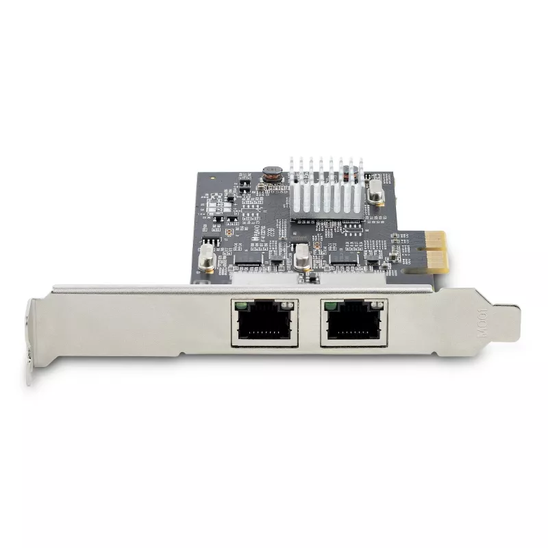 StarTech.com 2 prievadų 2,5 Gbps NBASE-T PCIe tinklo kortelė, Intel I225-V, dviejų prievadų kompiuterinė tinklo kortelė, kelių gigabitų NIC, PCI Express serverio LAN kortelė, staliniam kompiuteriui skirta eterneto sąsaja