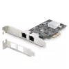 StarTech.com 2 prievadų 2,5 Gbps NBASE-T PCIe tinklo kortelė, Intel I225-V, dviejų prievadų kompiuterinė tinklo kortelė, kelių gigabitų NIC, PCI Express serverio LAN kortelė, staliniam kompiuteriui skirta eterneto sąsaja
