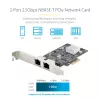 StarTech.com 2 prievadų 2,5 Gbps NBASE-T PCIe tinklo kortelė, Intel I225-V, dviejų prievadų kompiuterinė tinklo kortelė, kelių gigabitų NIC, PCI Express serverio LAN kortelė, staliniam kompiuteriui skirta eterneto sąsaja