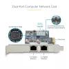 StarTech.com 2 prievadų 2,5 Gbps NBASE-T PCIe tinklo kortelė, Intel I225-V, dviejų prievadų kompiuterinė tinklo kortelė, kelių gigabitų NIC, PCI Express serverio LAN kortelė, staliniam kompiuteriui skirta eterneto sąsaja