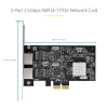 StarTech.com 2 prievadų 2,5 Gbps NBASE-T PCIe tinklo kortelė, Intel I225-V, dviejų prievadų kompiuterinė tinklo kortelė, kelių gigabitų NIC, PCI Express serverio LAN kortelė, staliniam kompiuteriui skirta eterneto sąsaja
