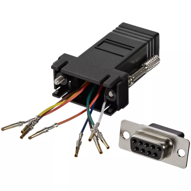 StarTech.com DB9 į RJ45 modulinis adapteris - M/M, DB-9, RJ-45, juoda