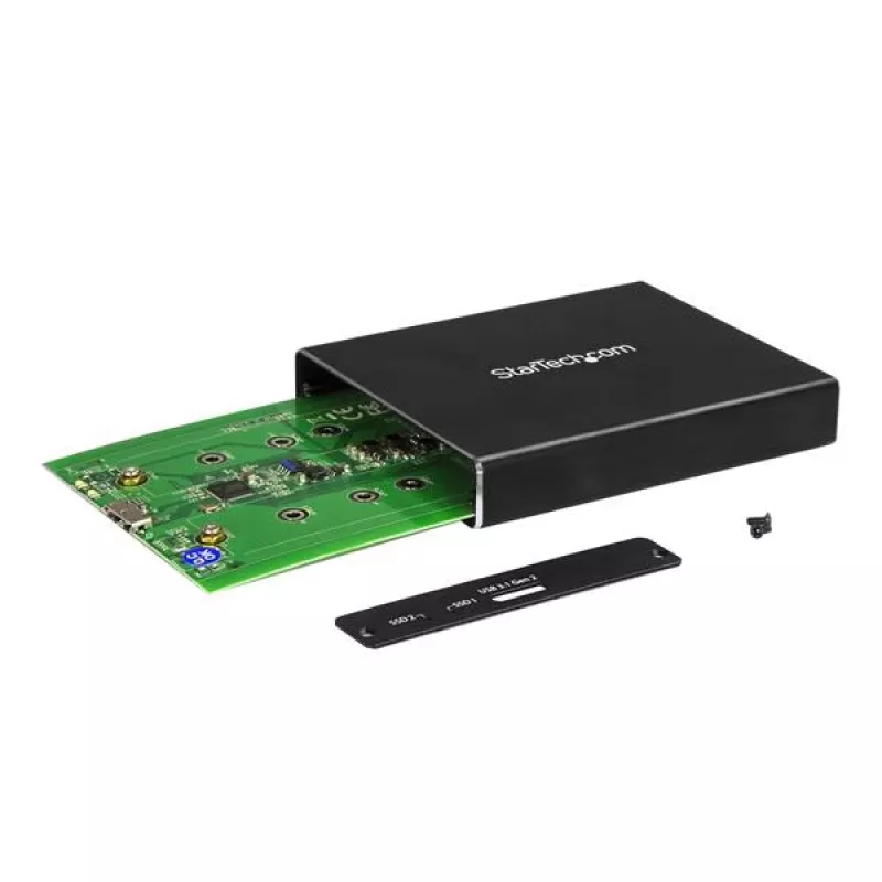 StarTech.com dviejų lizdų diskų korpusas M.2 SATA SSD diskams – USB 3.1 (10 Gbps) – RAID