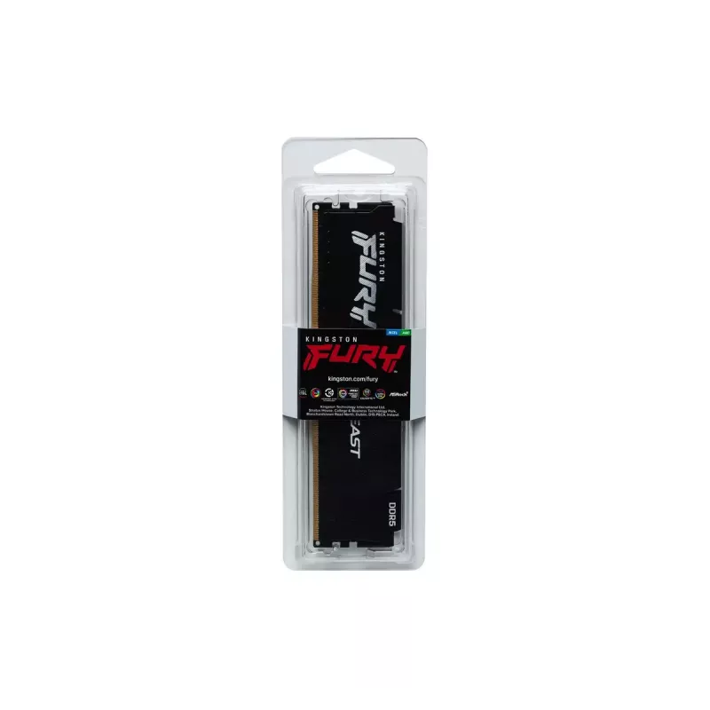 Operatyvioji atmintis Kingston Technology FURY Beast 8GB 5600MT/s DDR5 CL36 DIMM juoda