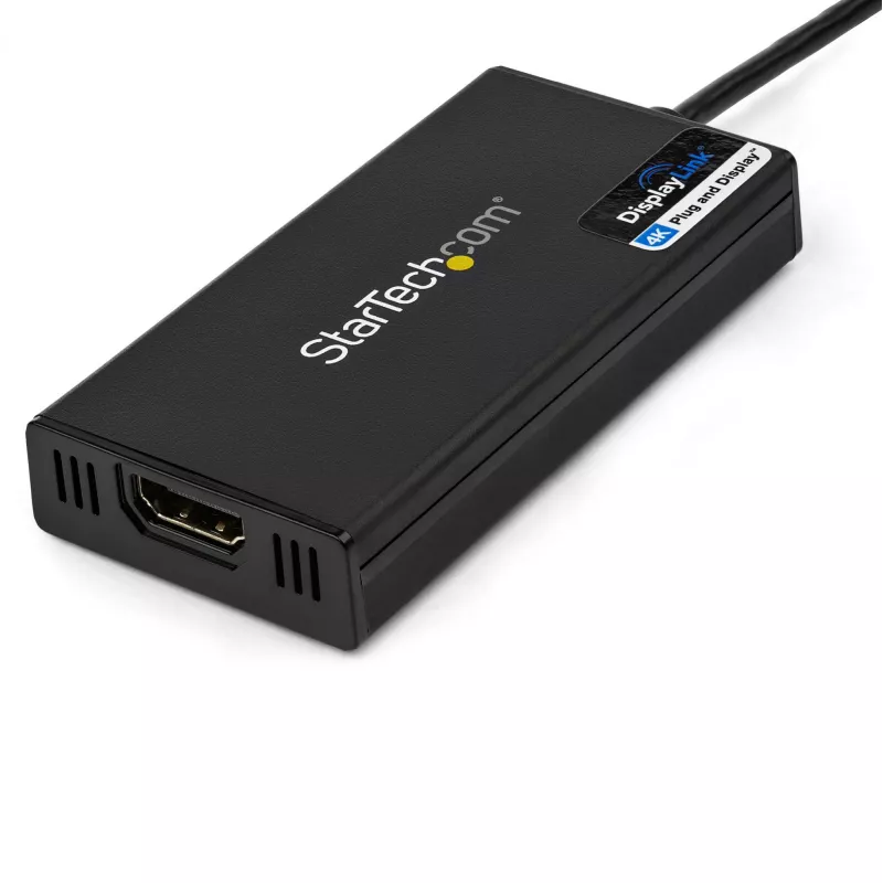 StarTech.com USB 3.0 į HDMI adapteris - 4K 30Hz Ultra HD - DisplayLink sertifikuotas - USB Type-A į HDMI ekrano adapteris keitiklis monitoriui - išorinė vaizdo ir grafikos plokštė - Mac ir Windows