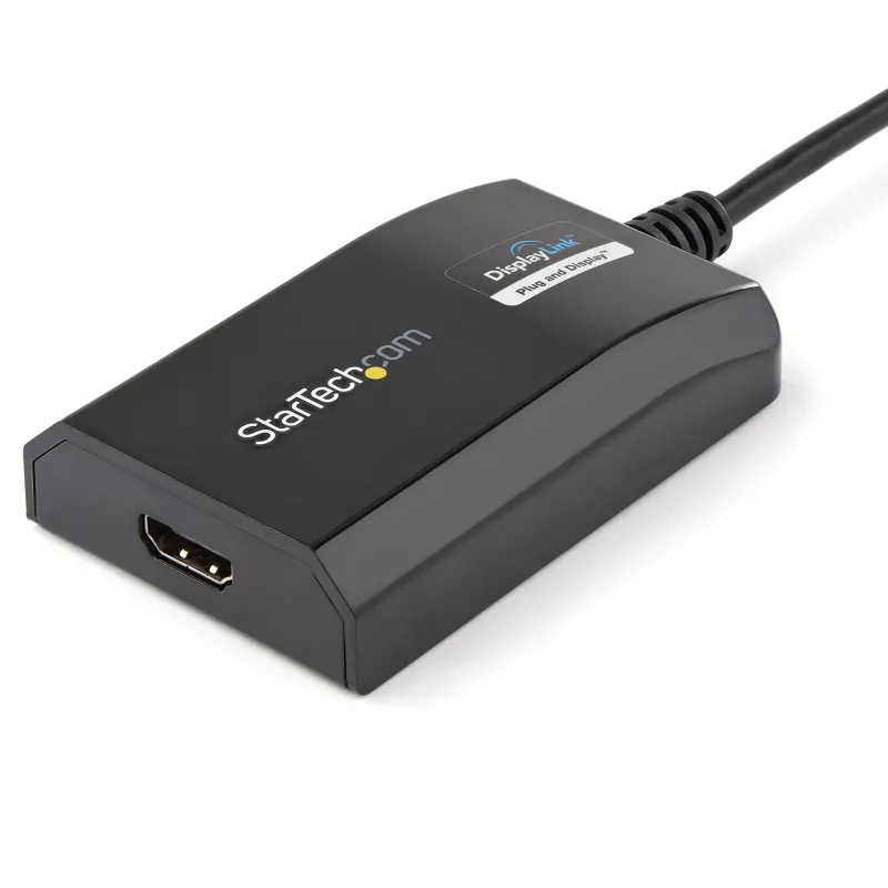StarTech.com USB 3.0 į HDMI adapteris – DisplayLink sertifikuotas – 1080p (1920x1200) – USB Type-A į HDMI ekrano adapterio keitiklis monitoriui – Išorinė vaizdo ir grafikos plokštė – Windows/Mac