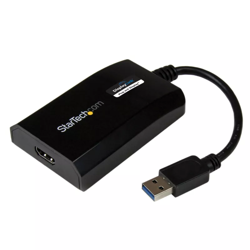StarTech.com USB 3.0 į HDMI adapteris – DisplayLink sertifikuotas – 1080p (1920x1200) – USB Type-A į HDMI ekrano adapterio keitiklis monitoriui – Išorinė vaizdo ir grafikos plokštė – Windows/Mac
