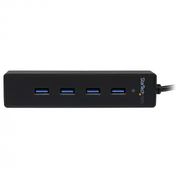 StarTech.com 4 prievadų nešiojamas SuperSpeed USB 3.0 šakotuvas su integruotu kabeliu