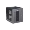 StarTech.com 4-Post 12U Wall Mount Network Cabinet with 1U Shelf, 19 inch Hinged Wall-Mounted Server Rack for Data / AV / Electronics / Computer Equipment, Flexible Vented Rack Enclosure