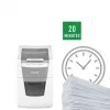 Popieriaus smulkintuvas LEITZ IQ Autofeed Small Office 100, kryžminis pjovimas P-4, 8 lapų, 22 cm padavimo anga, 34 l dėžė, pilkas