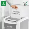 Popieriaus smulkintuvas LEITZ IQ Autofeed Small Office 100, kryžminis pjovimas P-4, 8 lapų, 22 cm padavimo anga, 34 l dėžė, pilkas