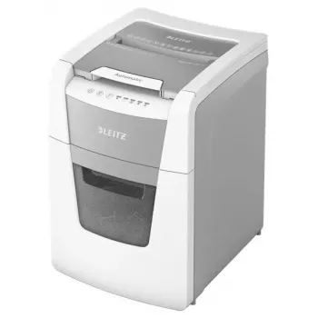 Popieriaus smulkintuvas LEITZ IQ Autofeed Small Office 100, kryžminis pjovimas P-4, 8 lapų, 22 cm padavimo anga, 34 l dėžė, pilkas