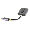 StarTech.com USB-C ausinių skirstytuvas, USB-C dvigubas laisvų rankų adapteris su mikrofono įėjimu, USB-C į 3,5 mm garso adapteris / ausinių donglas, USB-C į garso lizdo / pagalbinio išėjimo adapteris, 24 bitų DAC