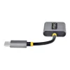 StarTech.com USB-C ausinių skirstytuvas, USB-C dvigubas laisvų rankų adapteris su mikrofono įėjimu, USB-C į 3,5 mm garso adapteris / ausinių donglas, USB-C į garso lizdo / pagalbinio išėjimo adapteris, 24 bitų DAC