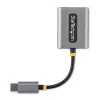 StarTech.com USB-C ausinių skirstytuvas, USB-C dvigubas laisvų rankų adapteris su mikrofono įėjimu, USB-C į 3,5 mm garso adapteris / ausinių donglas, USB-C į garso lizdo / pagalbinio išėjimo adapteris, 24 bitų DAC