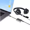 StarTech.com USB-C ausinių skirstytuvas, USB-C dvigubas laisvų rankų adapteris su mikrofono įėjimu, USB-C į 3,5 mm garso adapteris / ausinių donglas, USB-C į garso lizdo / pagalbinio išėjimo adapteris, 24 bitų DAC