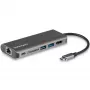 StarTech.com USB-C daugiafunkcis adapteris, nešiojama USB-C dokas prie 4K HDMI, 2 prievadų USB 3.0 šakotuvas, SD/SDHC, GbE, 60 W PD pralaidumas - USB Type-C/Thunderbolt 3 - PAKEISTA DKT30CHSDPD1