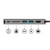 StarTech.com USB-C daugiafunkcis adapteris, nešiojama USB-C dokas prie 4K HDMI, 2 prievadų USB 3.0 šakotuvas, SD/SDHC, GbE, 60 W PD pralaidumas - USB Type-C/Thunderbolt 3 - PAKEISTA DKT30CHSDPD1