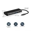 StarTech.com USB-C daugiafunkcis adapteris, nešiojama USB-C dokas prie 4K HDMI, 2 prievadų USB 3.0 šakotuvas, SD/SDHC, GbE, 60 W PD pralaidumas - USB Type-C/Thunderbolt 3 - PAKEISTA DKT30CHSDPD1