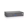 LevelOne 10 prievadų greitojo eterneto PoE komutatorius, 1 x Gigabitinis RJ45, 1 x Gigabitinis SFP, 8 PoE išėjimai, 90 W